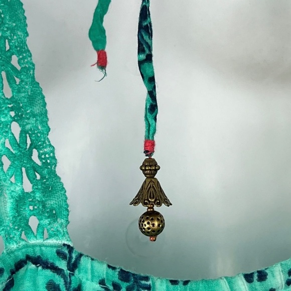 Cotton Maxi Boho Sundress  Raga Size Medium - Picture 4 of 9